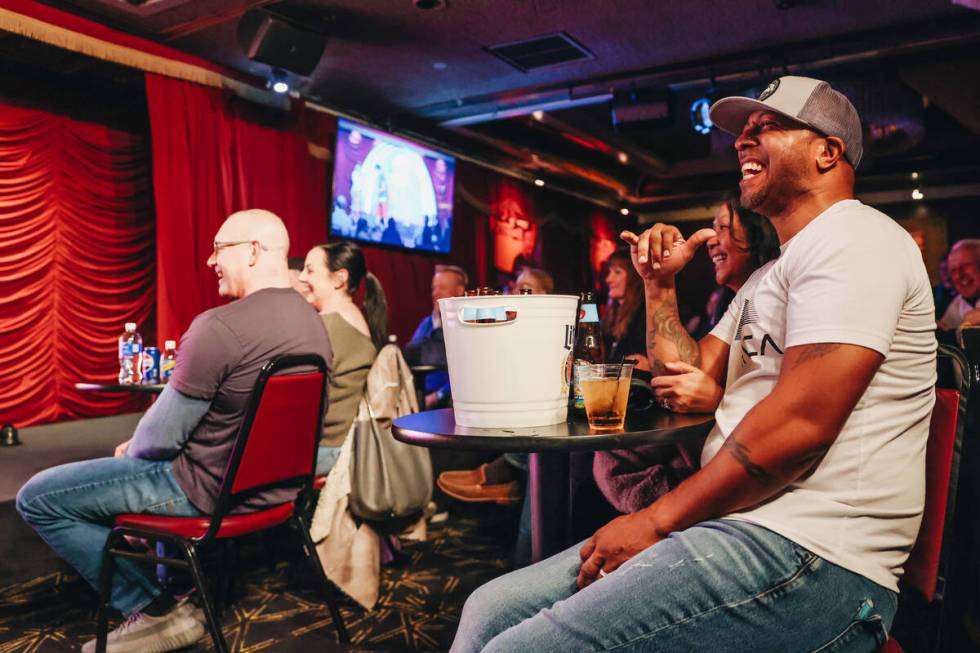 Spectators laugh during “Last Laughs at the Trop” at the Laugh Factory at the Tro ...