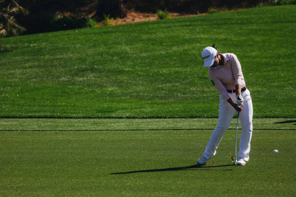 Sei Young Kim strikes the ball during the T-Mobile Match Play semifinals at Shadow Creek Golf C ...