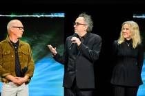 Michael Keaton, Tim Burton, and Catherine O'Hara attend Warner Bros. Pictures' "The Big Picture ...