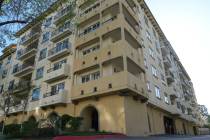 The exterior of the Montecito Apartments complex is pictured in Los Angeles, Wednesday, April 1 ...