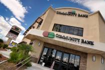 A building with Community Bank of Nevada signage is seen Oct. 11, 2010. Nevada financial regul ...