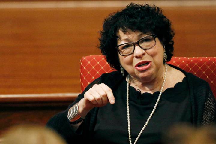 U. S. Supreme Court Associate Justice Sonia Sotomayor. (AP Photo/Rogelio V. Solis, File)