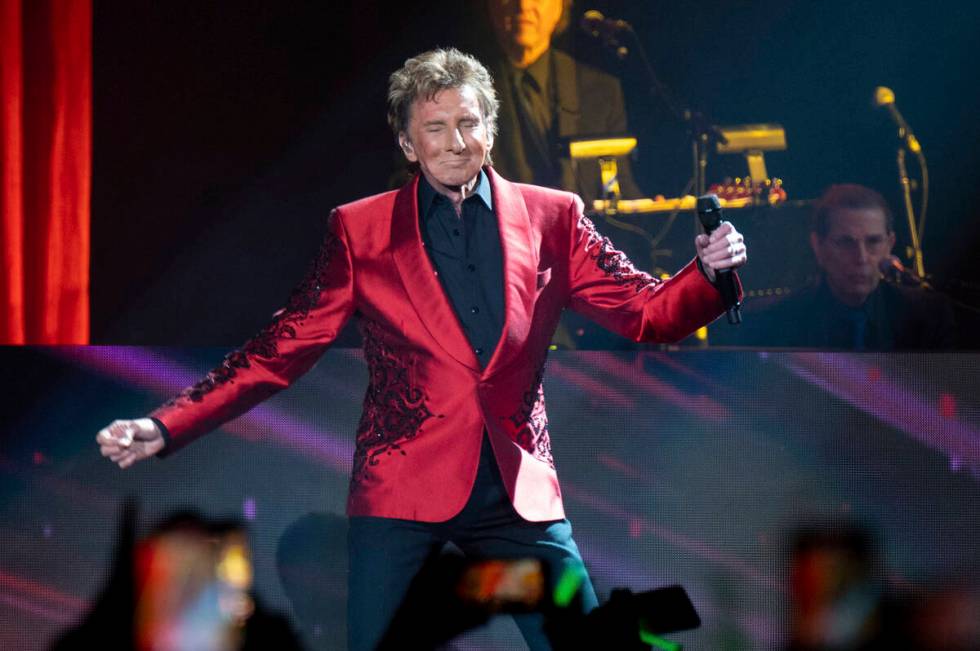 Barry Manilow performs at State Farm Arena, Thursday, Jan. 19, 2023, in Atlanta. (Photo by Paul ...