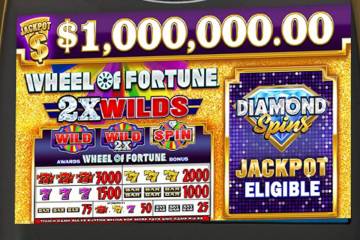 A slots player hit a jackpot worth $1,106,270.82 on a Wheel of Fortune Diamond Spins 2X Wilds s ...