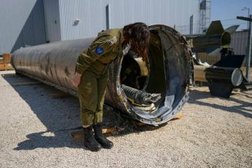 Israeli military deputy head of the IDF International press department, first lieutenant Masha ...