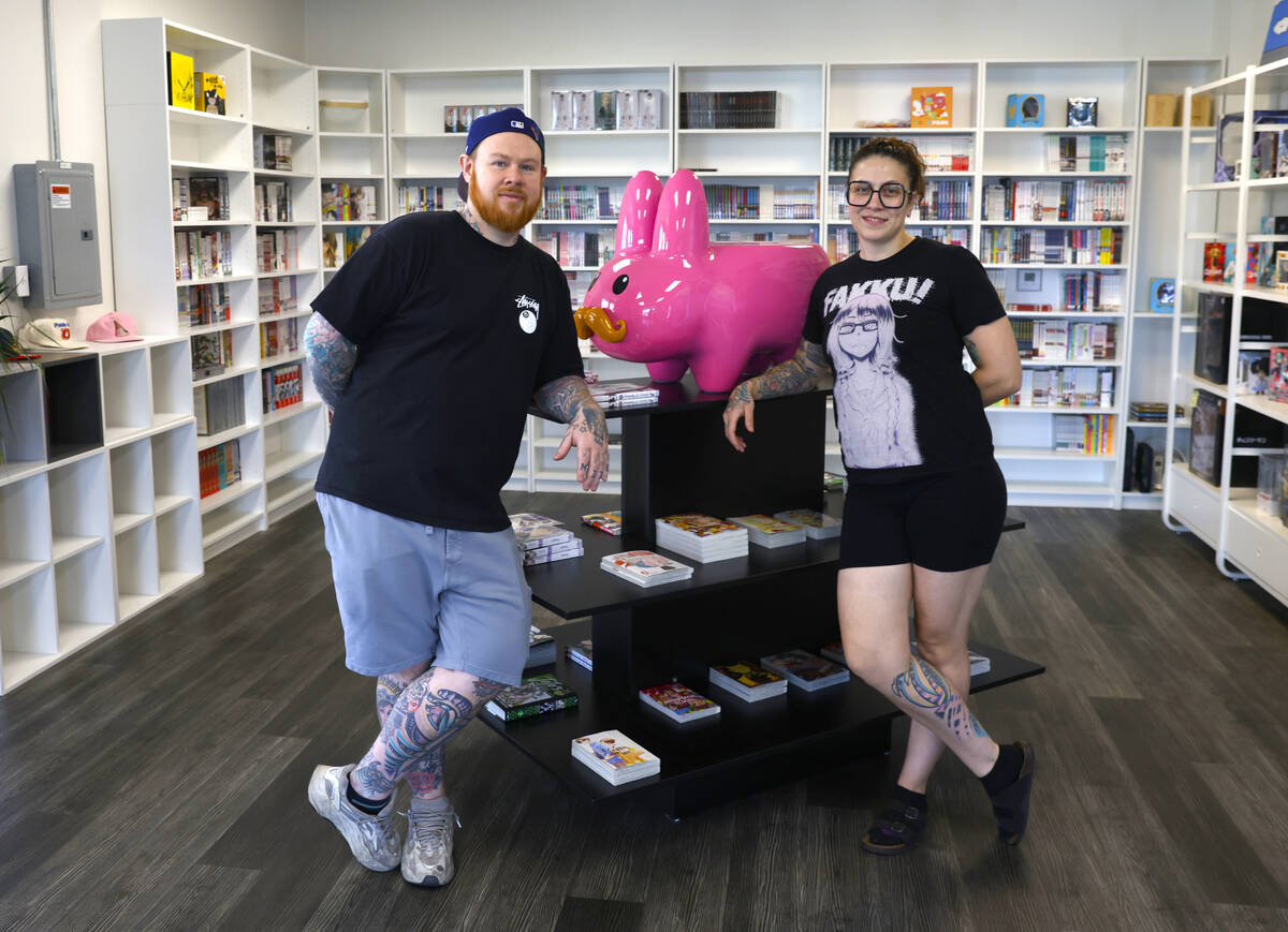 Manga Hole, a small boutique specializing in manga, art, toys, exotic snacks, founders Amber Pl ...