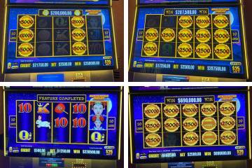 A slots player won four jackpots in a 3½-hour span, collecting $1,486,000 on Friday, April 19, ...