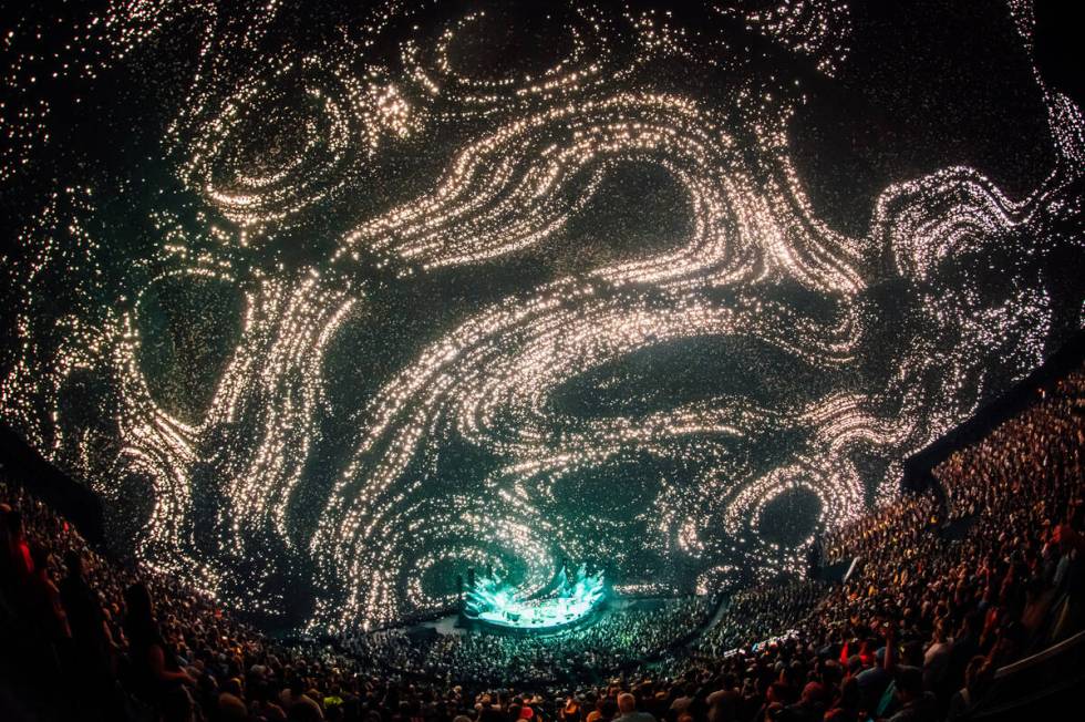 A scene from Phish's opening night at the Sphere in Las Vegas on Thursday, April 19, 2024. (Ali ...