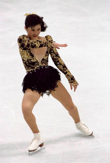 Kristi Yamaguchi of the U.S. skates in the free skating portion of the women's figure skating c ...
