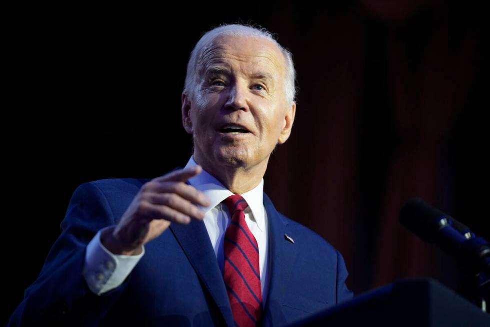 President Joe Biden speaks to the North America's Building Trade Union National Legislative Con ...