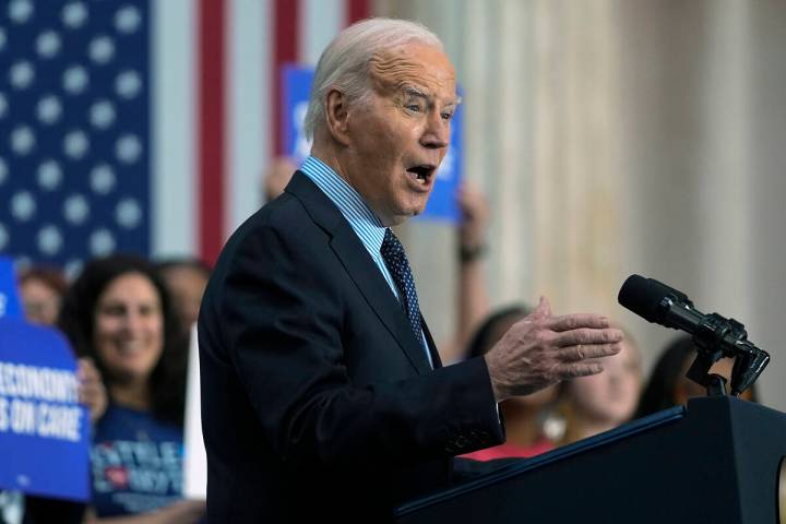 President Joe Biden delivers remarks on proposed spending on child care and other investments i ...
