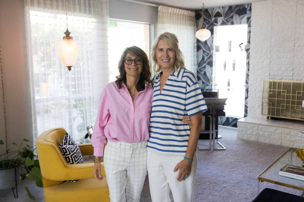 Ada Garcia, left, and Cya Anderson pose for a picture in their 1964 home in the historic Paradi ...