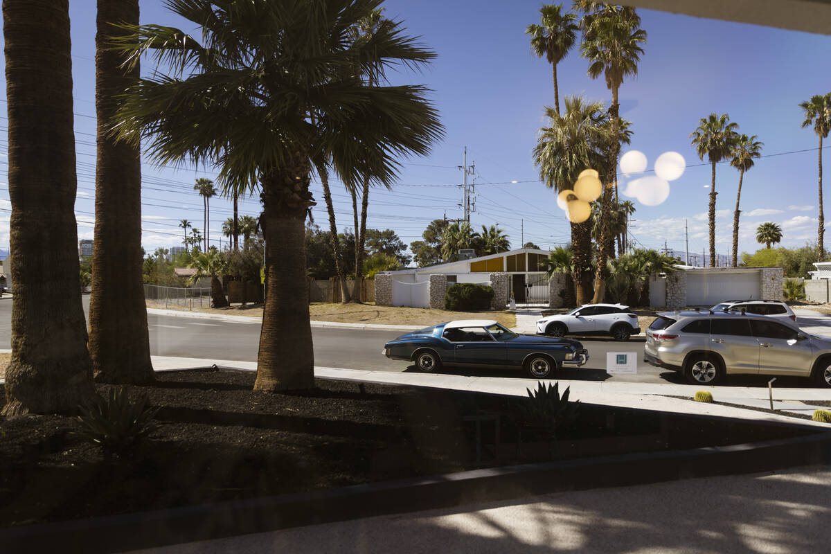 The view looking out from the bedroom of a 1964 home in the historic Paradise Palms neighborhoo ...