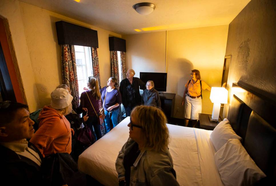 The original corner room of the Golden Gate Hotel, dating back to 1906, is seen during a tour o ...