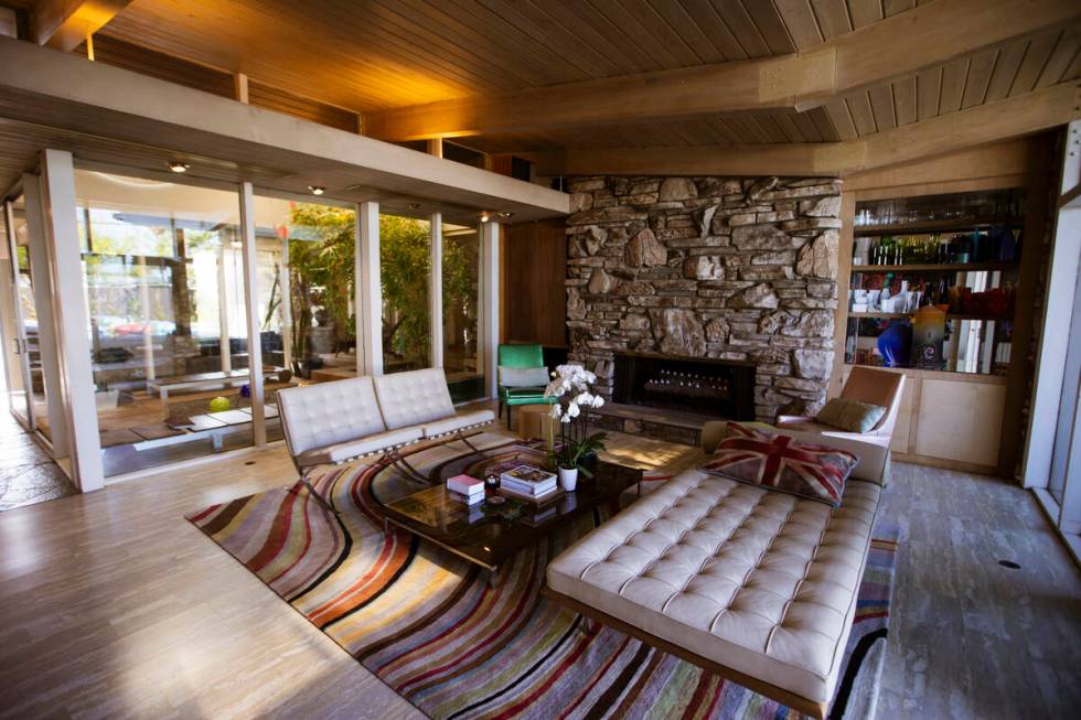 A living room is seen inside a 1964 home in the historic John S. Park neighborhood during a tou ...