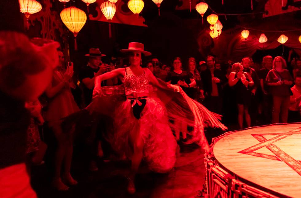 Artistic director and dancer Patricia Bouchebel performs during the closing night of Lost Spiri ...