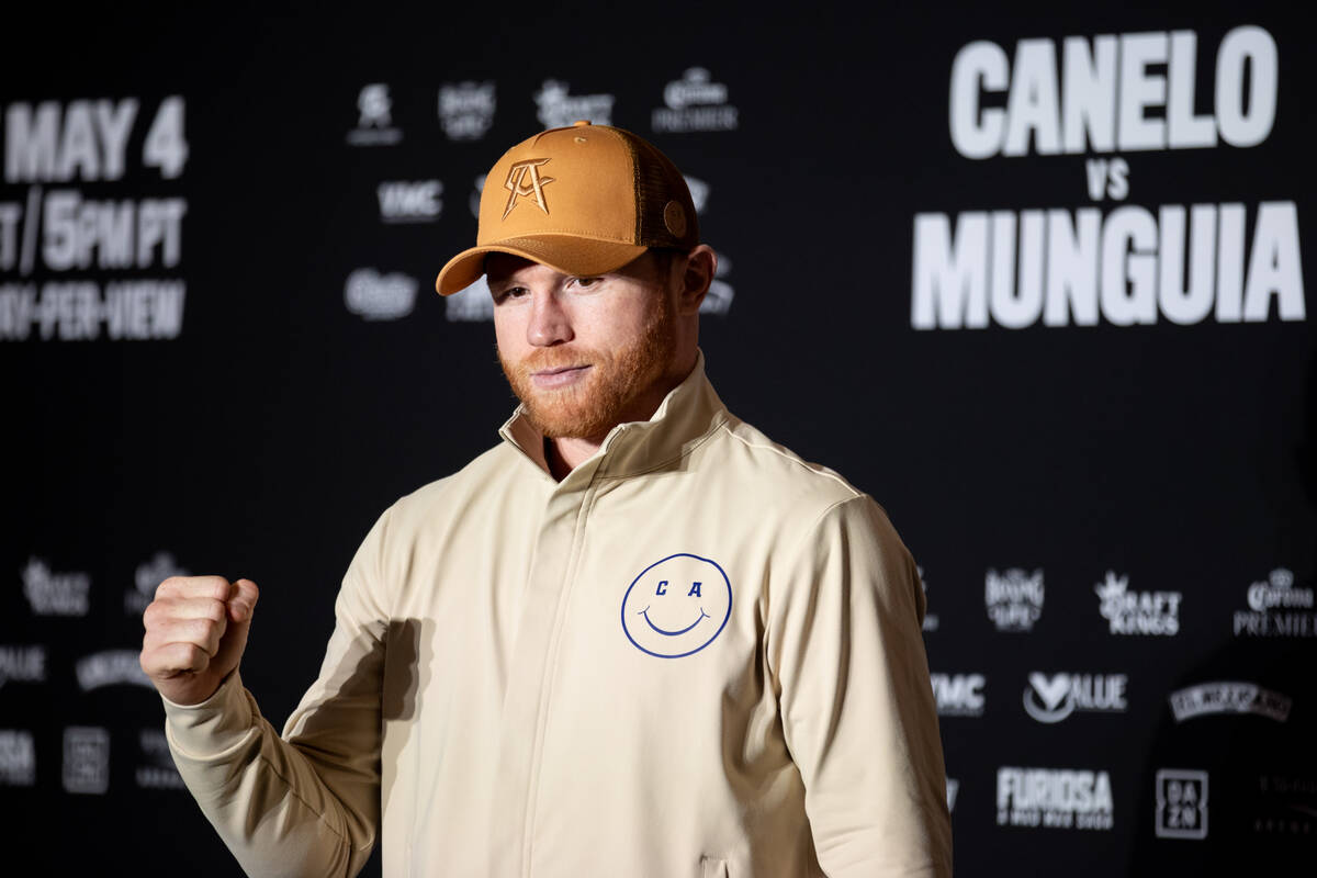 Canelo Alvarez arrives to MGM Grand ahead of his super middleweight boxing bout against Jaime M ...