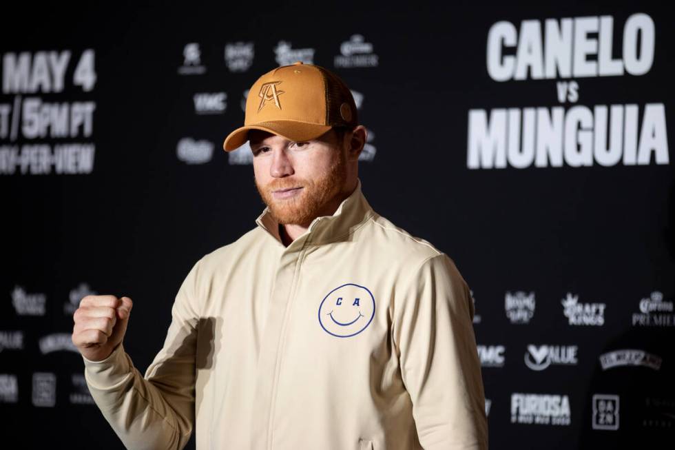 Canelo Alvarez arrives to MGM Grand ahead of his super middleweight boxing bout against Jaime M ...