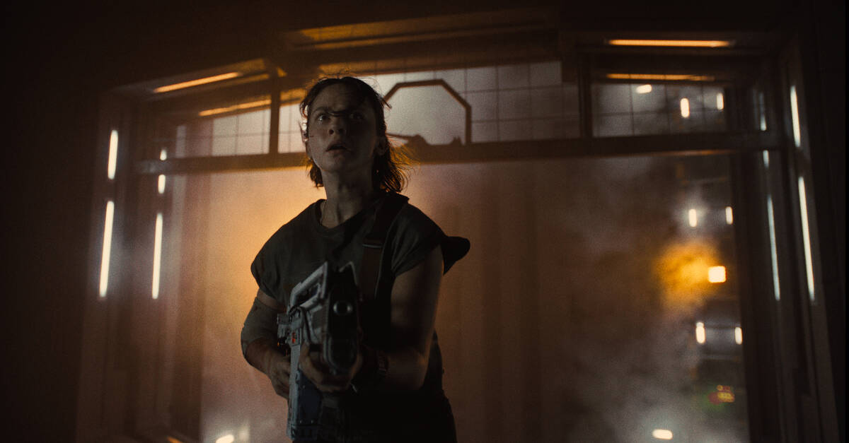 Cailee Spaeny as Rain Carradine in 20th Century Studios' ALIEN: ROMULUS. Photo courtesy of 20th ...