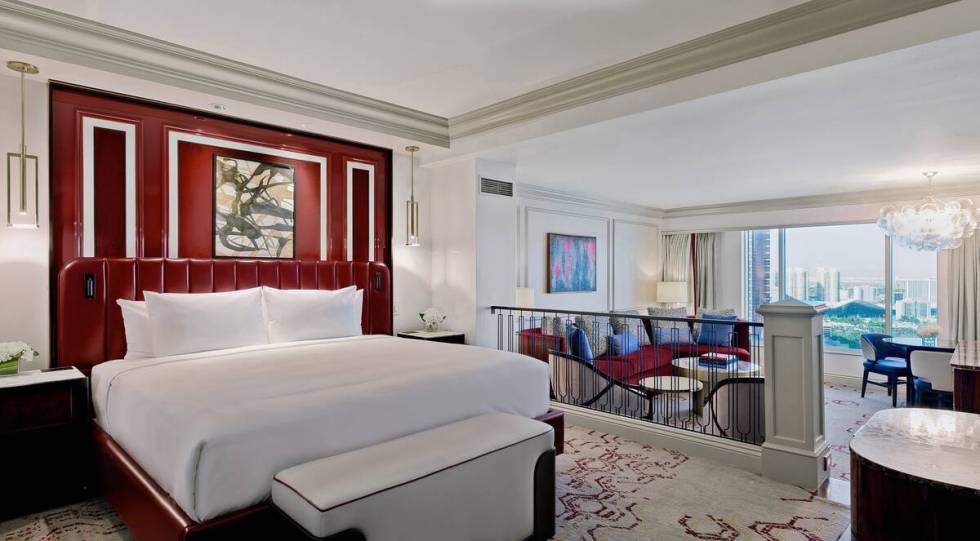 The redesign of a Venetian luxury suite. (The Venetian)