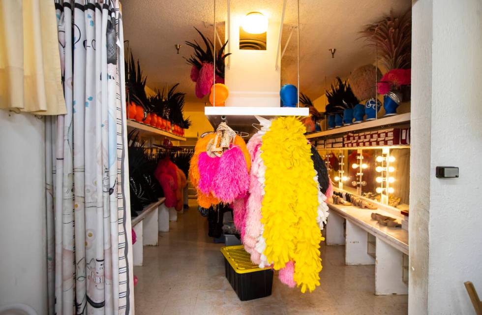 Costume pieces that were used in "Jubilee" are seen backstage at the Jubilee Theater, ...