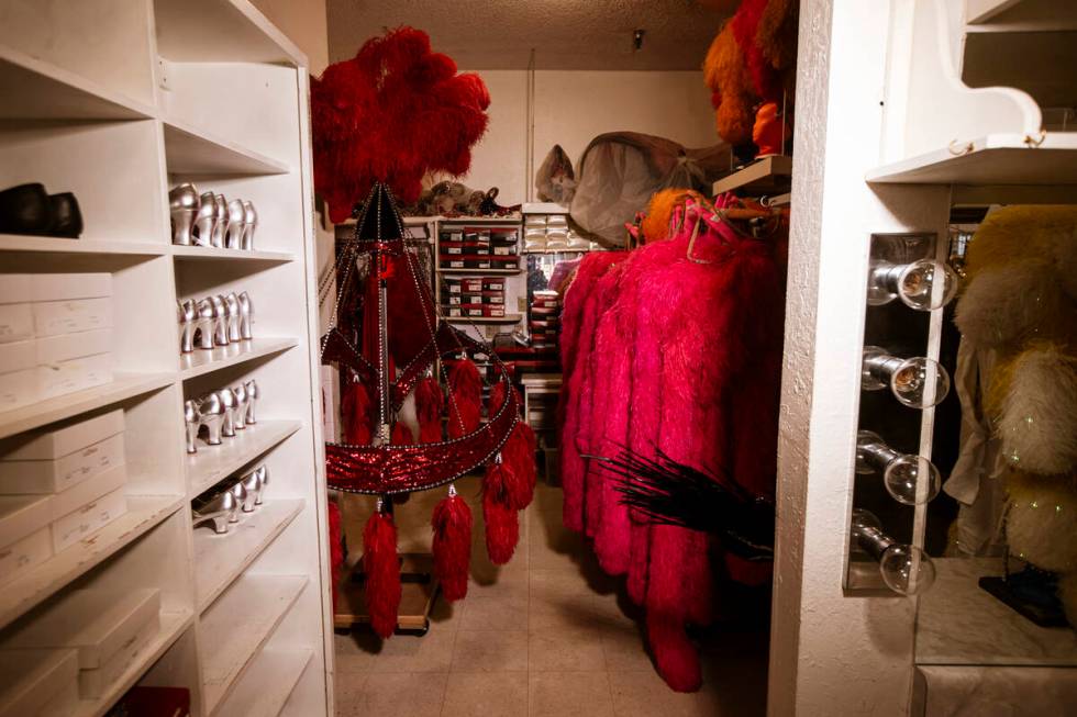 Costume pieces that were used in "Jubilee" are seen backstage at the Jubilee Theater, ...