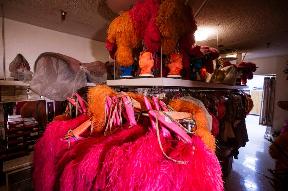 Costume pieces that were used in "Jubilee" are seen backstage at the Jubilee Theater, ...