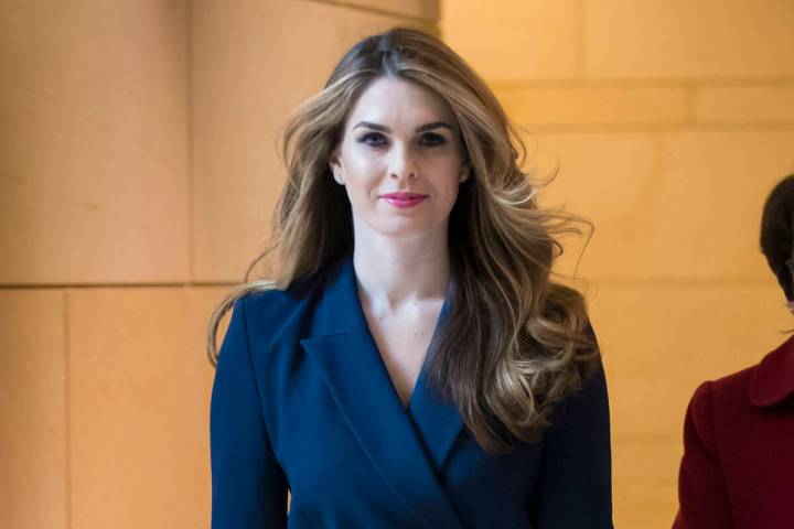 Hope Hicks, former White House Communications Director, arrives to meet with the House Intellig ...