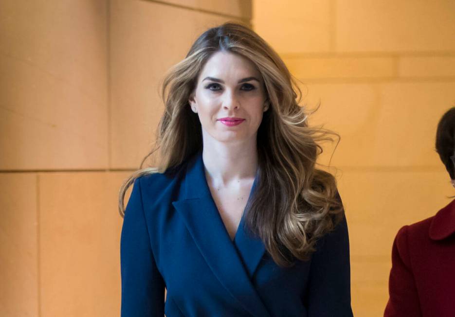 Hope Hicks, former White House Communications Director, arrives to meet with the House Intellig ...