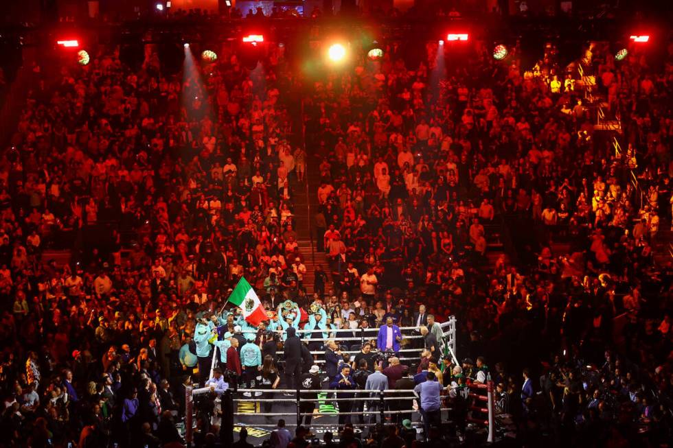 Canelo Álvarez and Jaime Munguía take the ring for their undisputed world super middl ...