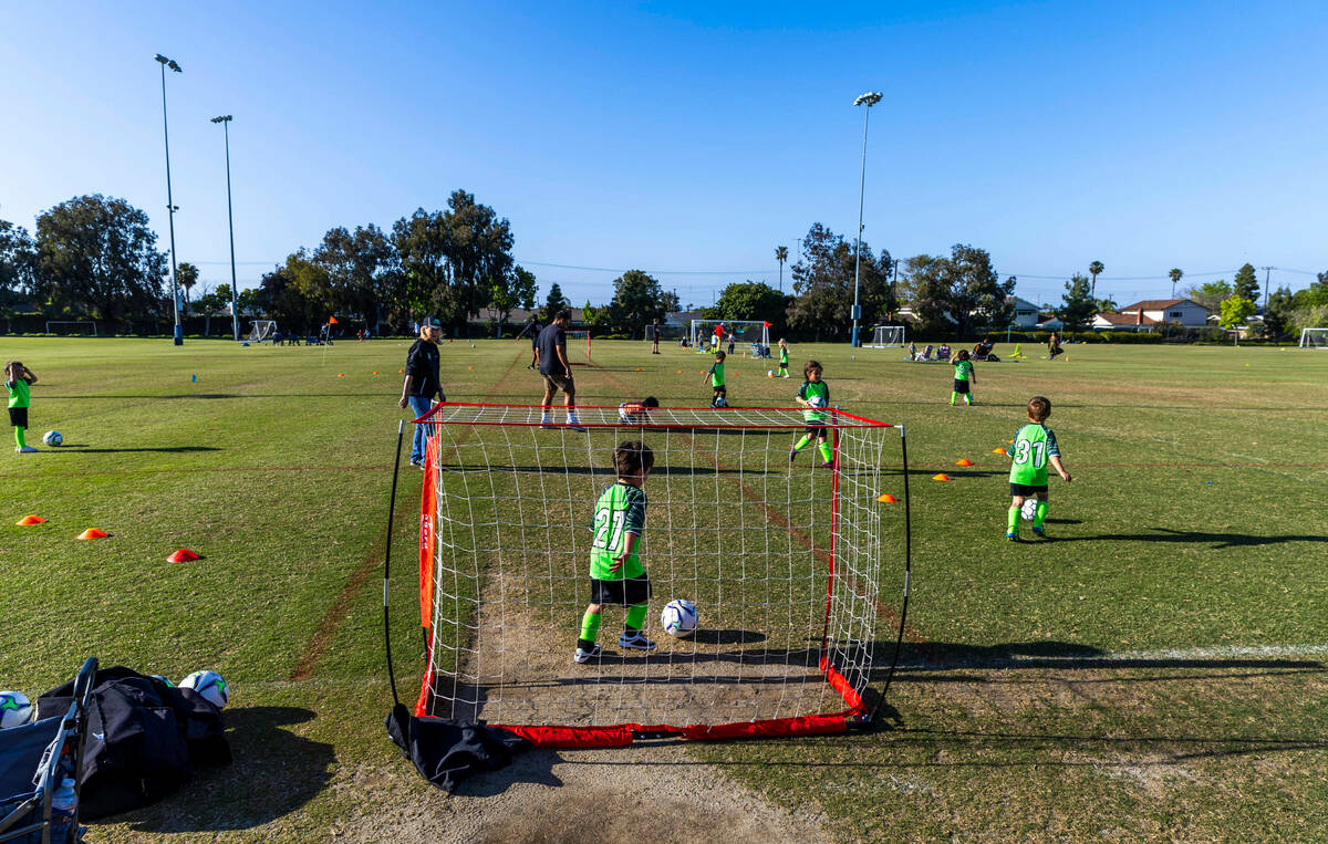 Soccer practice currently occupies the many fields at the Jack Hammett Sports Complex as the Ci ...