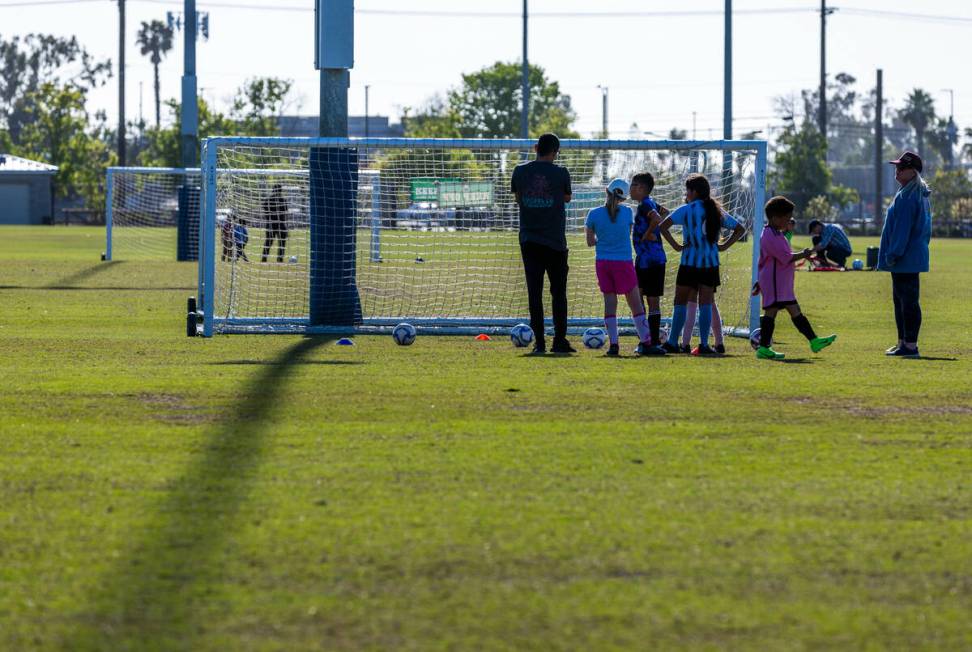 Soccer practice currently occupies the many fields at the Jack Hammett Sports Complex as the Ci ...