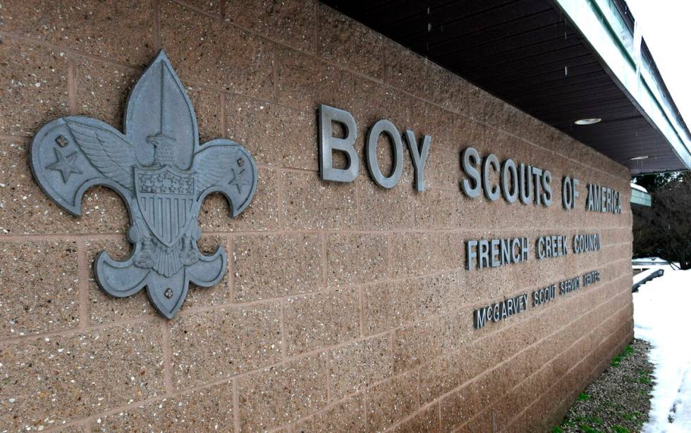 A sign marks the headquarters for the French Creek Council of the Boy Scouts of America in Summ ...