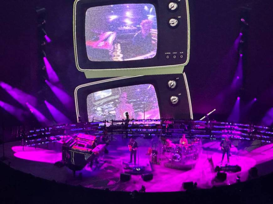 A scene from Phish's opening night at the Sphere on Thursday, April 19, 2024. (John Katsilomete ...