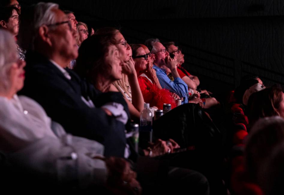 Attendees look on during a screening of “Ten Times Better” at The Beverly Theater ...