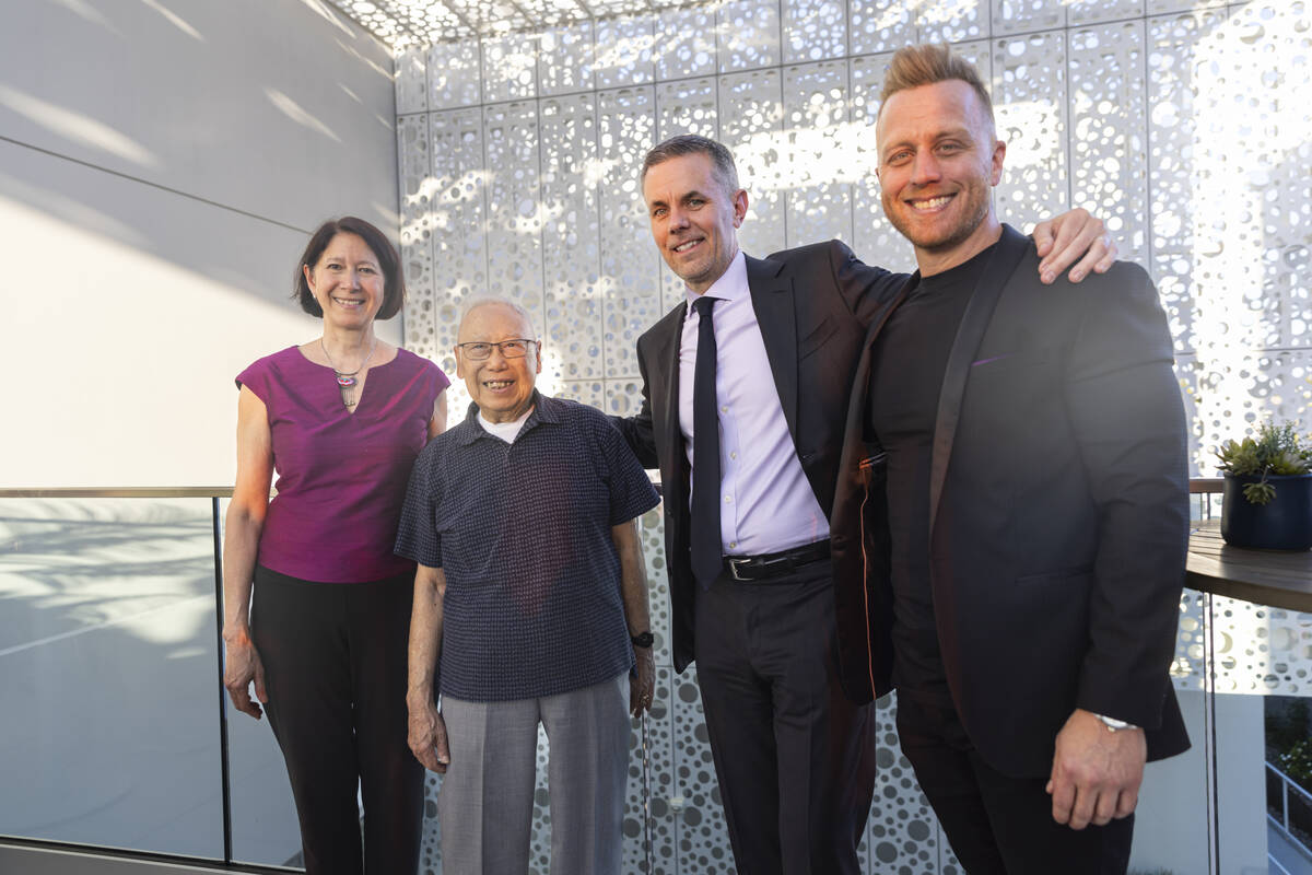 George Lee, second from left, the focus of documentary “Ten Times Better,” by Jen ...