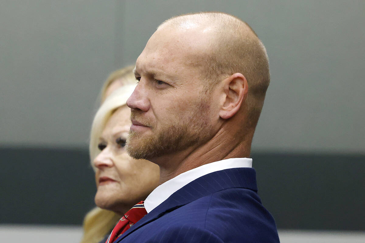 Daniel Rodimer appears in court during his arraignment at the Regional Justice Center in Las Ve ...