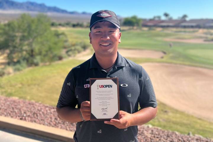 Yuki Moriyama, qualifier at the U.S. Open local qualifier at CasaBlanca Golf Club in Mesquite. ...