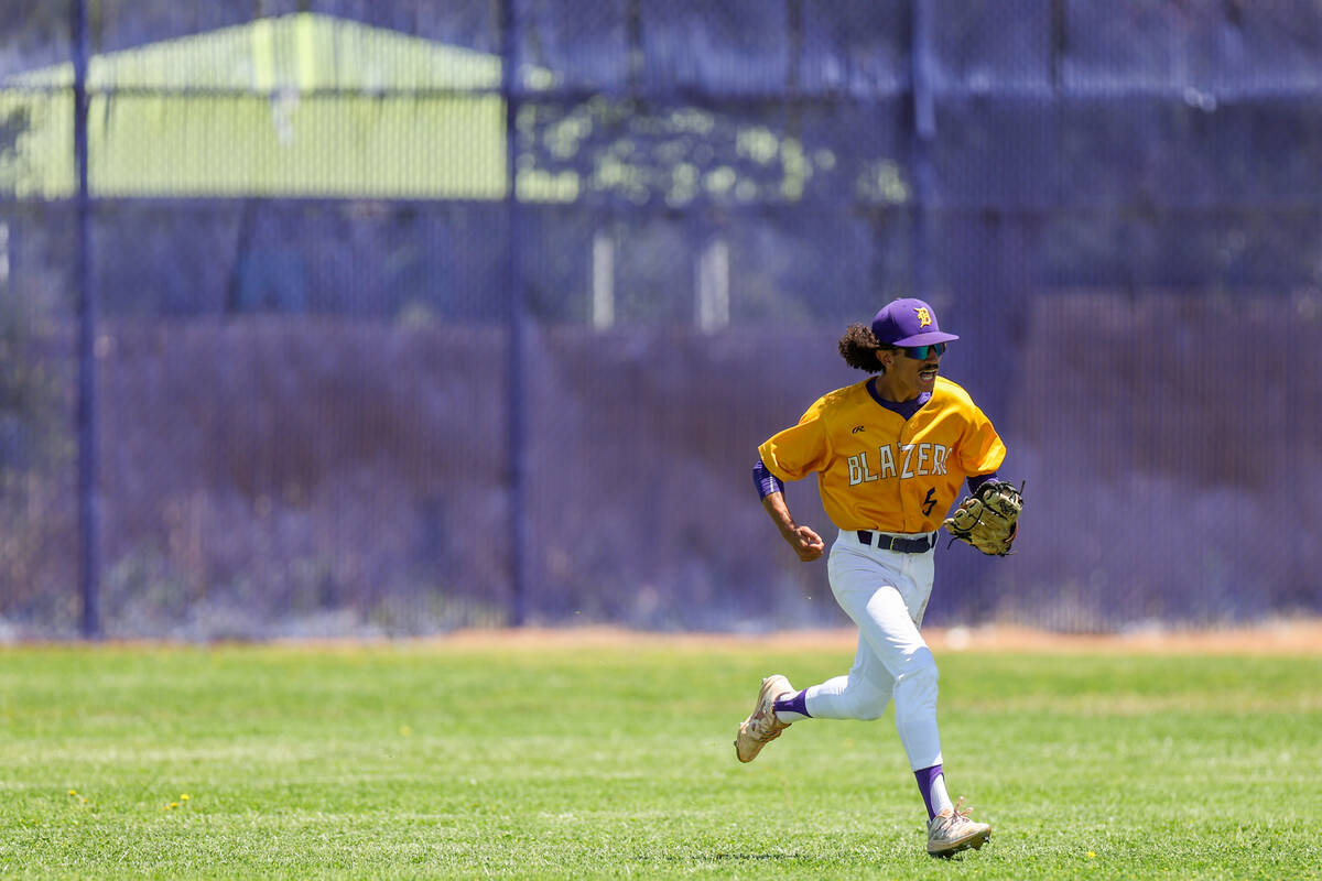 Durango outfielder Gabe Capitini (5) celebrates after catching for the game-winning out during ...