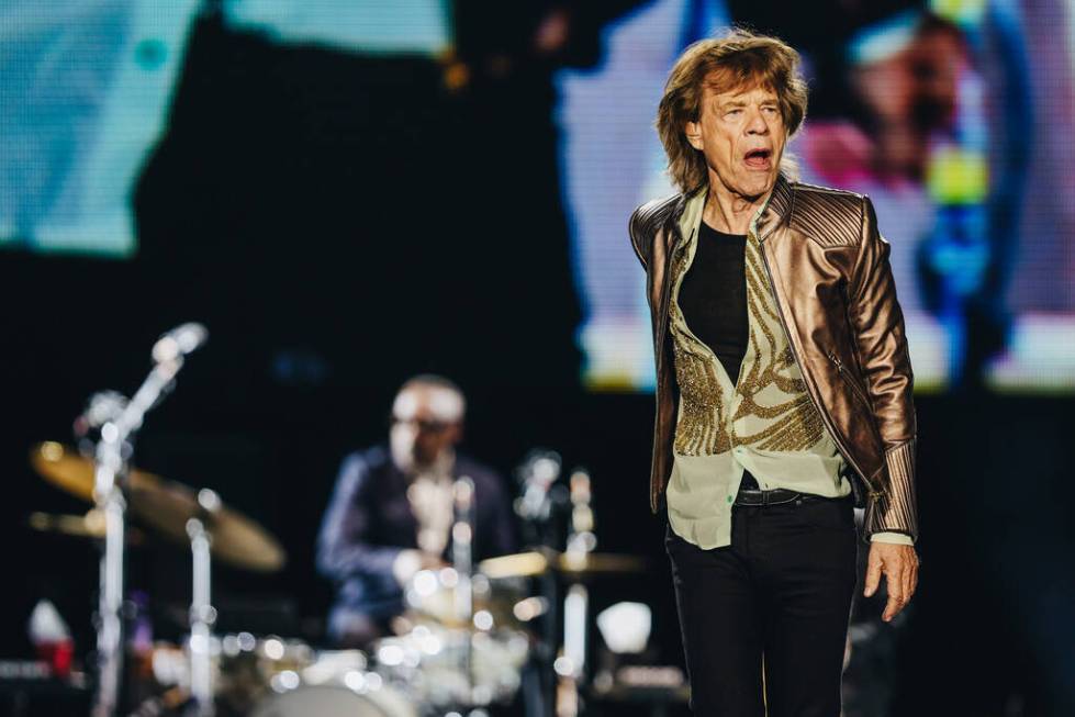 The Rolling Stones perform during their “Hackney Diamonds” tour at Allegiant Stad ...