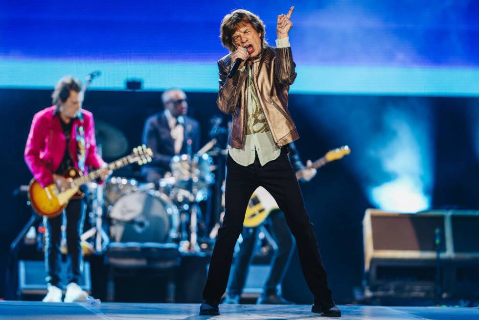 The Rolling Stones perform during their “Hackney Diamonds” tour at Allegiant Stad ...