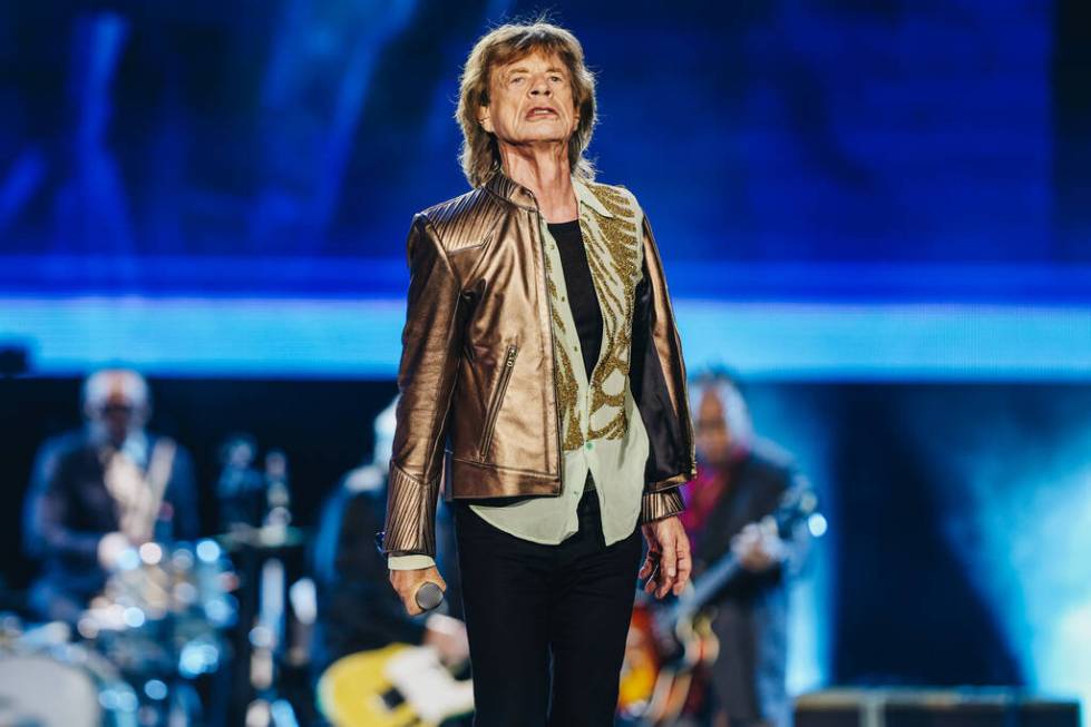 The Rolling Stones perform during their “Hackney Diamonds” tour at Allegiant Stad ...