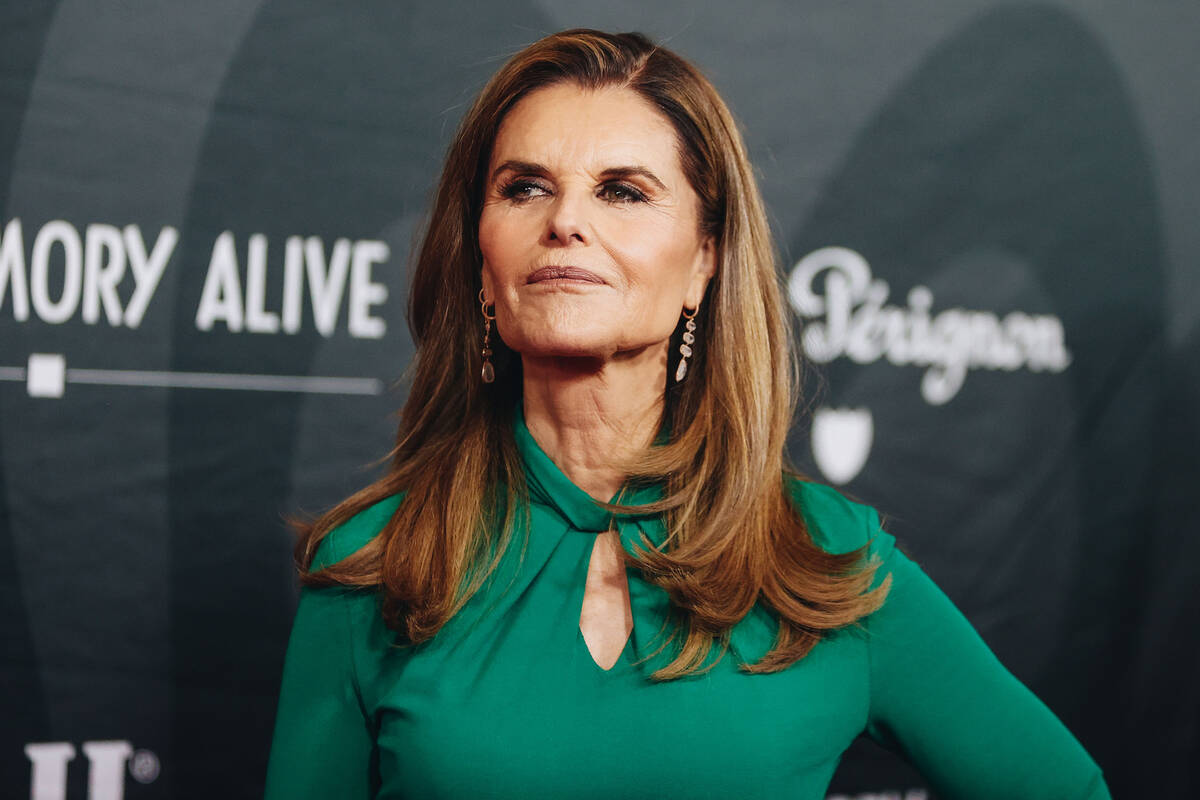 Maria Shriver poses for photographs on the red carpet at the 27th annual Power of Love gala at ...