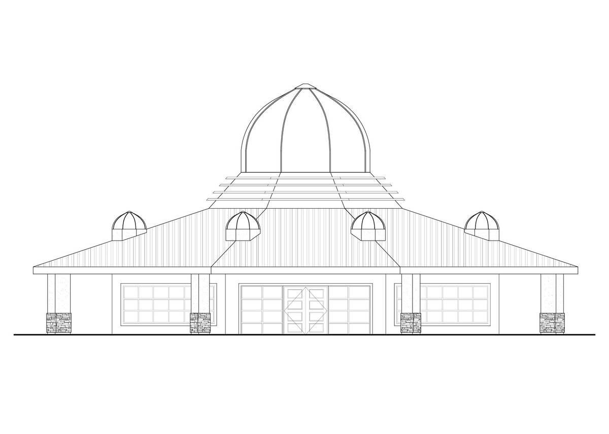 Rendering of Henderson Temple. (Courtesy of Satish Bhatnagar of the American Hindu Association)