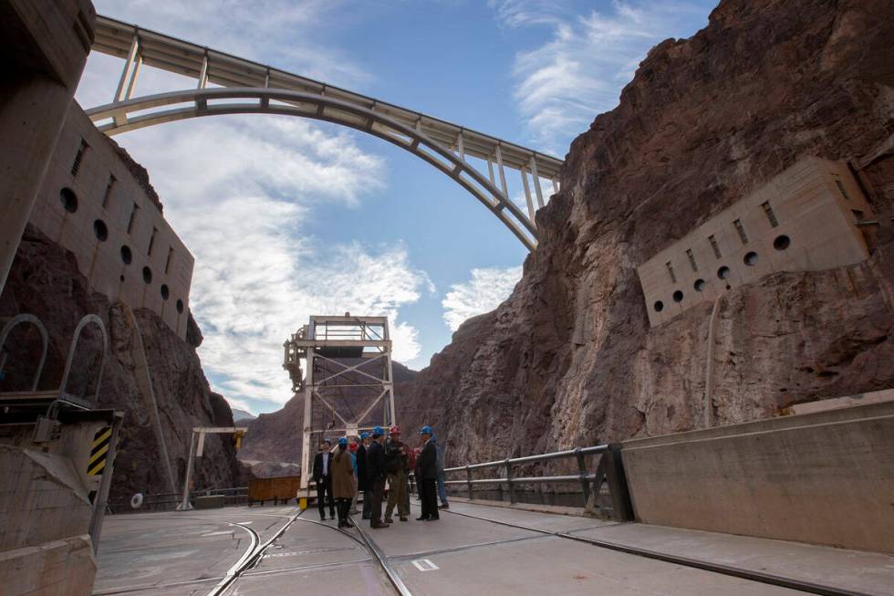 A tour of Hoover Dam is underway on Dec. 13, 2019. (Ellen Schmidt/Las Vegas Review-Journal) @el ...