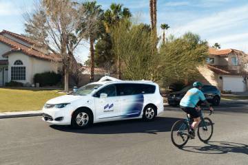 Motional is pausing operations of its autonomous vehicles in Las Vegas. (Motional).