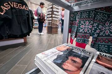 Souvenirs from Siegfried and Roy’s Magic Garden are seen on sale at the Mirage’s ...