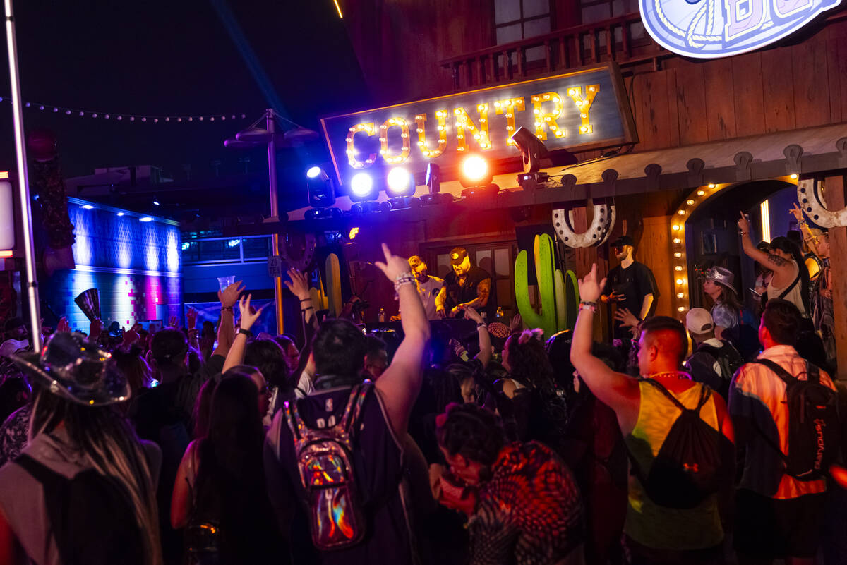 Vavo performs outside of YeeDC during the third night of the Electric Daisy Carnival at the Las ...