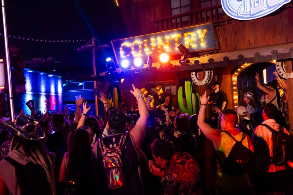 Vavo performs outside of YeeDC during the third night of the Electric Daisy Carnival at the Las ...