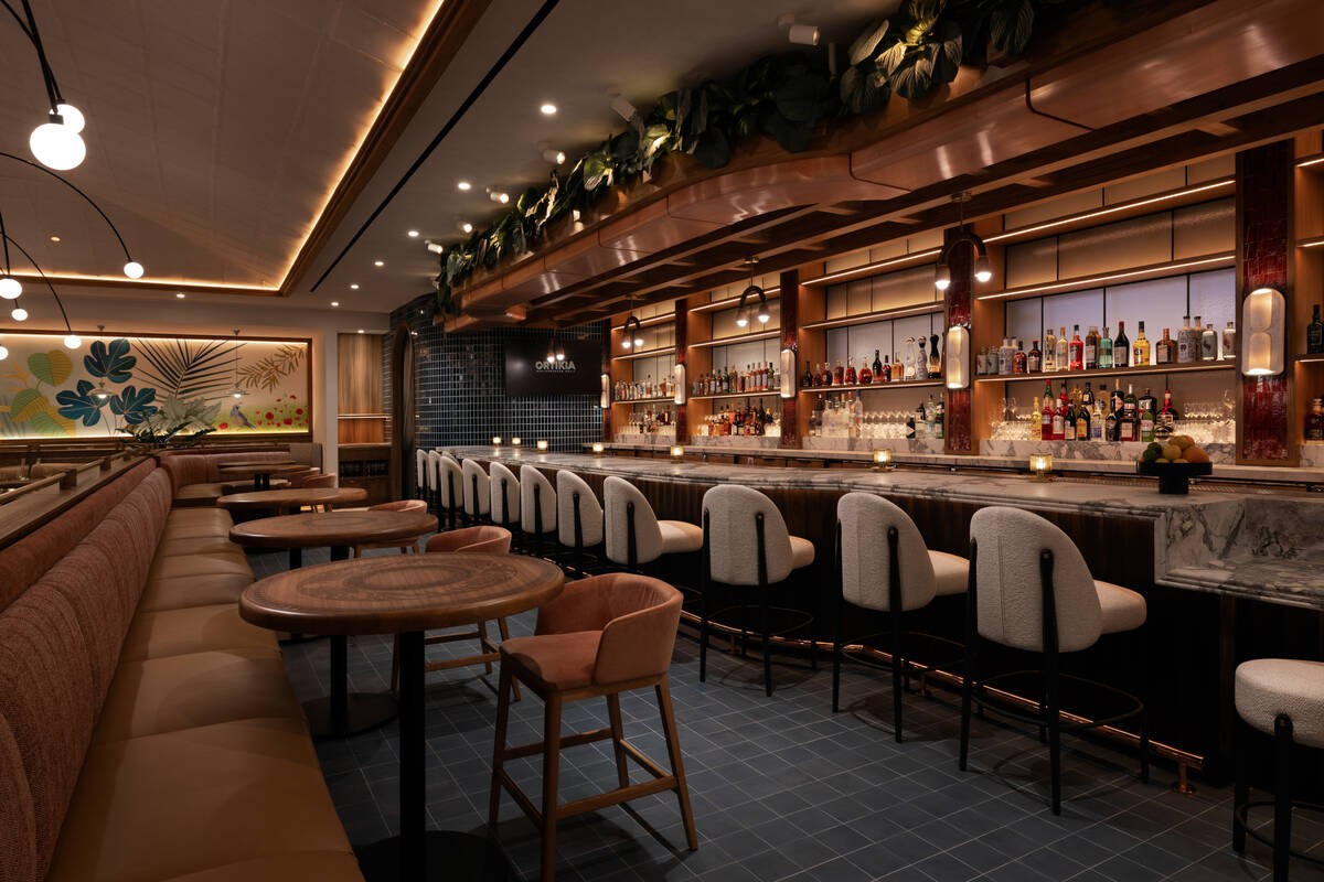 The bar and lounge at Ortikia, a Mediterranean restaurant set to open June 3, 2024, in Green Va ...